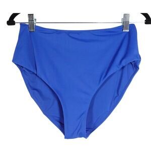NWOT Andie Swim Women's High Waist Bikini Bottom Royal Blue Size Small 1850